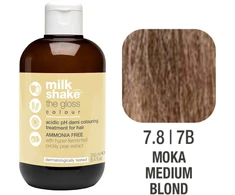 „Milk Shake“ blizgūs pusiau ilgalaikiai plaukų dažai 7.8, 60 ml