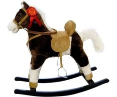 Supamasis arkliukas su melodija Milly Mally Mustang tamsiai rudas