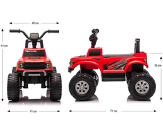 Ford F-150 Raptor Milly Mally Electric Ride-On Car red