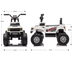 Ford F-150 Raptor Milly Mally Electric Ride-On Car baltas