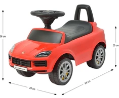 Milly Mally Važiuoklė Porsche Cayenne S Raudona