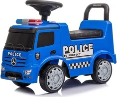 Vaikiškas dviratis su garsu Mercedes Milly Mally POLICE mėlynas