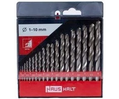 Grąžtas Grąžtų rinkinys Haushalt 3541004-1, metaliniai, tiesūs, 1 mm x 13,3 cm