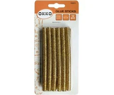 Okko Milwaukee Klijų lazdelių rinkinys, 12 vnt., 7,2 x 100 mm, auksinės spalvos