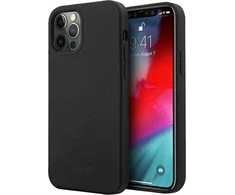 Mini Morris Mini MIHCP12LSLTBK Apple iPhone 12 Pro Max 6,7" juoda/juodos spalvos tvirtas silikoninis dėklas