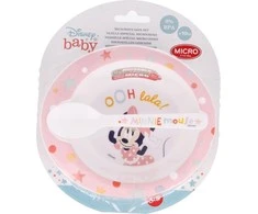 Minnie Mouse - Mikrobangų krosnelės rinkinys (dubuo su šaukštu) (Indigo dreams)
