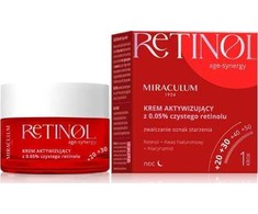 Miraculum Age-Synergy Retinol Night Kremas for the Reduction of Skin Blemishes with Retinol retinolio kremas veidui, 50 ml