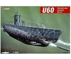 Mirage Modele Mirage Povandeninis laivas 'U60' U-BOOT