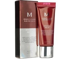 Missha M Perfect Cover BB Kreminis SPF42/PA+++ maskuojantis/drėkinantis BB veido kremas, atspalvis: 23 Natural rusvai gelsvas, 20 ml