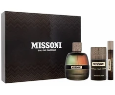 Set Missoni: Pour Homme Eau De Parfum For Men, 100 ml + Pour Homme Eau De Parfum For Men, 10 ml + Pour Homme Dezodorantas Stick For Men, 75 ml