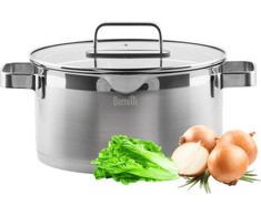 „Matral Berretti“ nerūdijančio plieno puodas su nerūdijančio plieno puodu, 24 cm