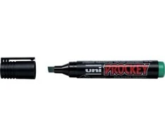 Mitsubishi Electric Uni Mitsubishi Pieštukas Žymeklis su vandens pagrindo tušu Uni Prockey PM-126, 1-5.7 mm, kirsta galvutė, žalias 1217-027