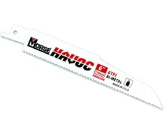 M.K. Morse Bimetalinis pjūklo geležtė šabaliniam pjūklui Havoc 6TPI 150 x 22 x 1,6 mm 3 vnt. (MORSE-PTA-RB66206T03)