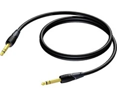 Procab Kabelis 133 vnt. Jack 6.3mm - Jack 6.3mm 10m, juodas (CLA610/10)