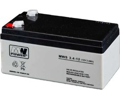 Mn Power Mw Power MWPower MW 12V 3.4Ah F1(187) AGM akumuliatorius, 6-9 metai