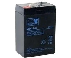 Mpl Power Elektro Mw Power MWPower MW 6V 5Ah F1(187) AGM akumuliatorius, 6-9 metai