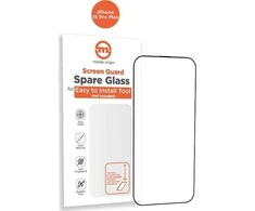 „Mobile Origin“ oranžinis ekrano apsauginis stiklas iPhone 15 Pro Max