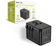 „Mobile Origin GaN 67W“ kelioninis adapteris PW5 EU/UK/US/AUS, 3x USB-C + USB-A