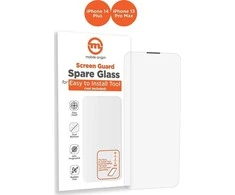 „Mobile Origin“ oranžinis ekrano apsauginis stiklas iPhone 14 Plus/13 Pro Max