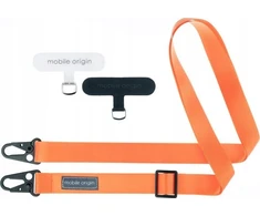 Dirželis Mobile Origin Lanyard tape 25mm, Oranžinis, 84 - 165cm