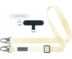 Dirželis Mobile Origin Lanyard tape 25mm, Baltas, 84 - 165cm