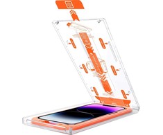 „Mobile Origin“ ekrano apsaugos „iPhone 13 mini“ su lengvai aplikuojamais lipdukais, 2 vnt. pakuotėje.