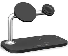 Mobile Origin 3in1 Wireless Magnetic Charger MO1, juodas