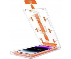 Apsauginis stiklas Mobile Origin Privacy Screen Guard iPhone 15 Pro su lengvai užsegamu aplikatoriumi, 2 vnt. pakuotėje