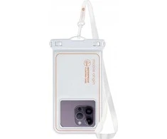 Mobile Origin Mobilus Origin Neperšlampamas plaukiojantis dėklas 6,5", balta/oranžinė