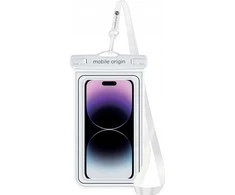 Mobile Origin Mobilus Origin Neperšlampamas plaukiojantis dėklas 6,5", balta/juoda