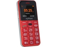 TelForceone Mobilieji telefonai myPhone Sveiki Lengvas Raudona-Sidabrinis