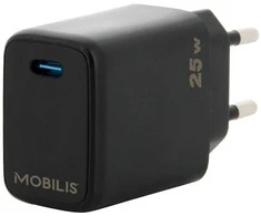 Mobilis Sieninis įkroviklis 25 W, 1 USB-C, birių jungčių