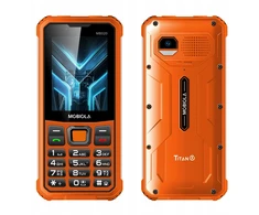 Mobiola telefon dla seniora MB520 TitanX 4G wzmacniany oranžinė 128MB
