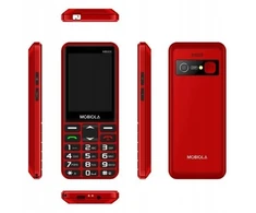 Mobilusis telefonas Mobiola telefon dla seniora MB900 4G raudona 48MB/128MB