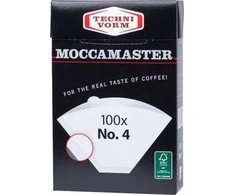 Kavos Aparatas - Moccamaster 85022 Popierinis Filtras 100 vnt. Baltas