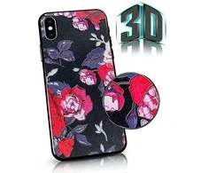 Mocco Flowers 3D dėklas skirtas Apple Iphone 11 Pro Max, juodas