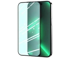 „Mocco Full Glue Signature Edition“ grūdinto stiklo pilnas padengimas su rėmeliu Apple iPhone 14 Pro Max Juodas