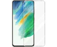 „Mocco Full Glue Signature Edition“ grūdinto stiklo apsauginis stiklas su rėmeliu, visiškai padengiantis visą ekraną, „Samsung Galaxy S21 FE“, Juodas