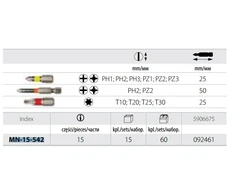 Modeco Alavo rinkinys PH1-3 PZ1-3 T10- 30 15vnt. - MN-15-542