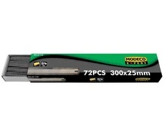 Modeco Dvipusė ašmenys metalo ir medienos pjovimo 25x300mm 72vnt. - MN-65-135