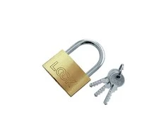 Modeco Padlock LOCK žalvarinis apkabas 40mm 12vnt MN-02-140