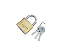 Modeco 38mm BOXER LOCK žalvarinė pakabinama spyna MN-02-038