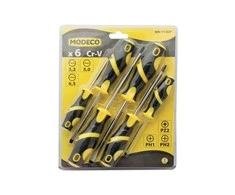Modeco atsuktuvų rinkinys 3 plokščias, 2 Philips ir 1 Pozidriv 5 vnt. - MN-11-027