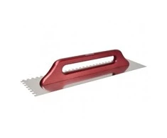 Modeco nerūdijančio plieno mentele EXPERT dantyta medžio rankena 480x130x6mm - MN-73-386