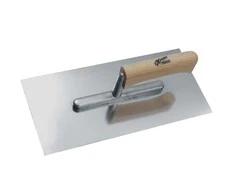 Modeco Smooth nerūdijančio plieno mentele EXPERT medinė rankena 280x130mm - MN-73-400