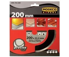Modeco Pilnas deimantinis šlifavimo diskas 200 mm pjaustytuvams - MN-78-220