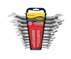 Modeco Plokščių veržliarakčių rinkinys 6-32mm 10 vnt. (MN-50-240)