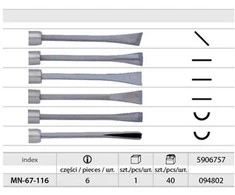 Modeco rinkinys Snicher Lengths 6 vienetų (MN- 67- 116)