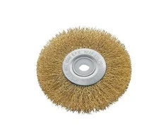Šveitimo šepetys lėkštės tipo, kampiniam šlifuokliui, susuktos vielos (plienas) M14 Modeco Expert | d-150 mm