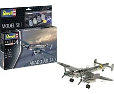 Revell Arado Ar 240 dovanų rinkinys 1:72 su dažais ir klijais (63798)